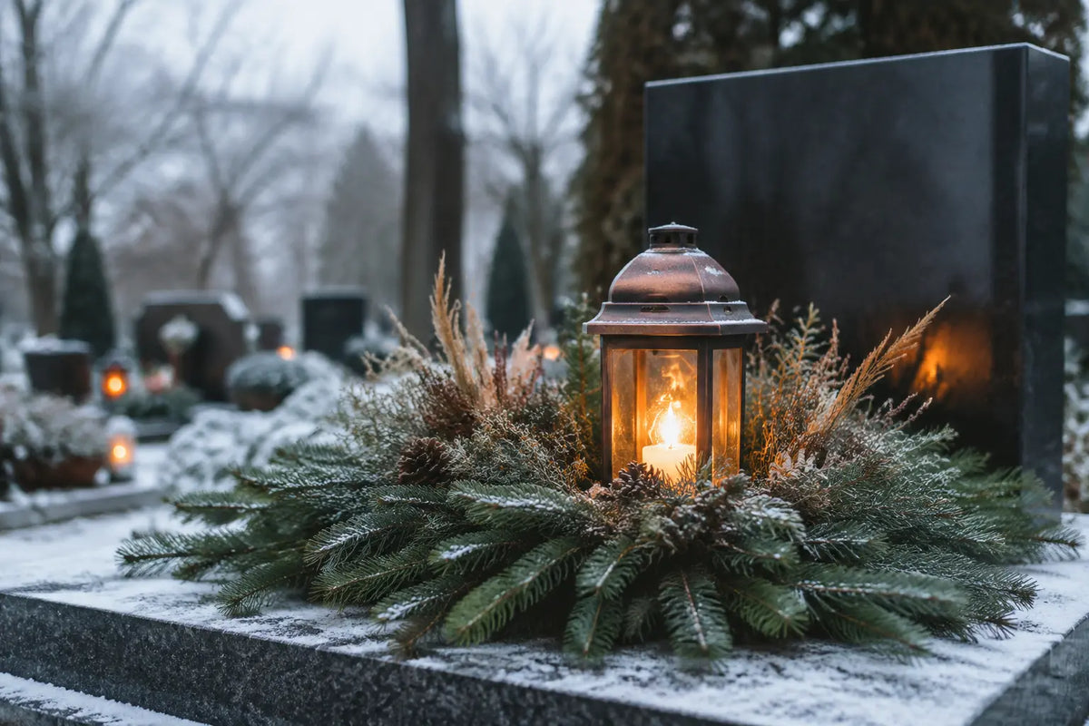 Grabgestaltung im Winter: Pflegeleicht und würdevoll durch die kalte Jahreszeit