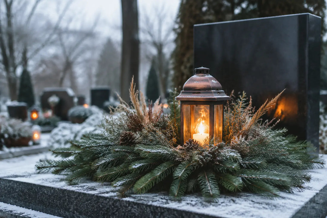 Grabgestaltung im Winter: Pflegeleicht und würdevoll durch die kalte Jahreszeit