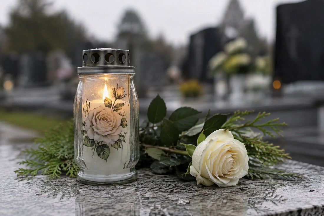 Rosen auf Grabkerzen: Symbolik und persönliche Bedeutung