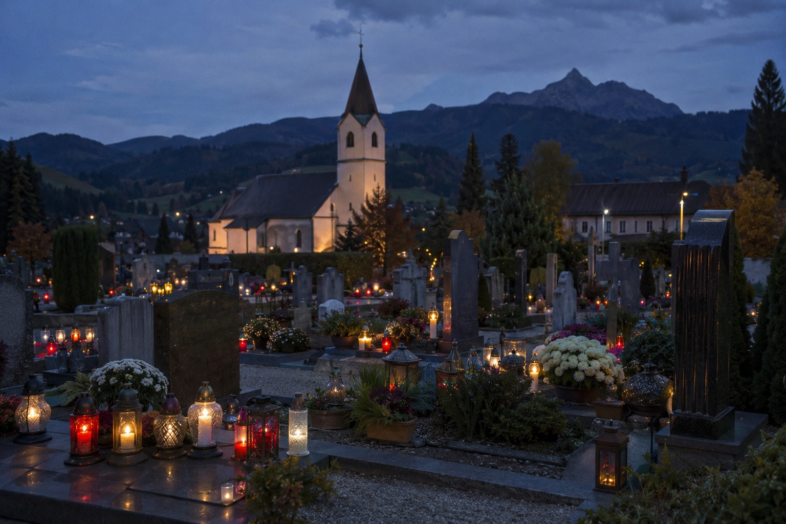 Grablicht-Traditionen in Österreich und Europa: Gemeinsamkeiten und Besonderheiten