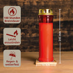 Wochenbrenner rot