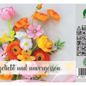Grabkerze Premium 4 Frühling MIX – Bild 3