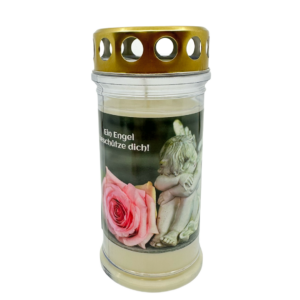 Grabkerze Premium 4 Engel Rose