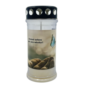 Grabkerze Premium 4 Schmetterling – Bild 1