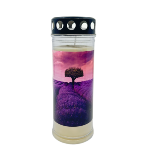 Grabkerze Premium 7 Lavendel